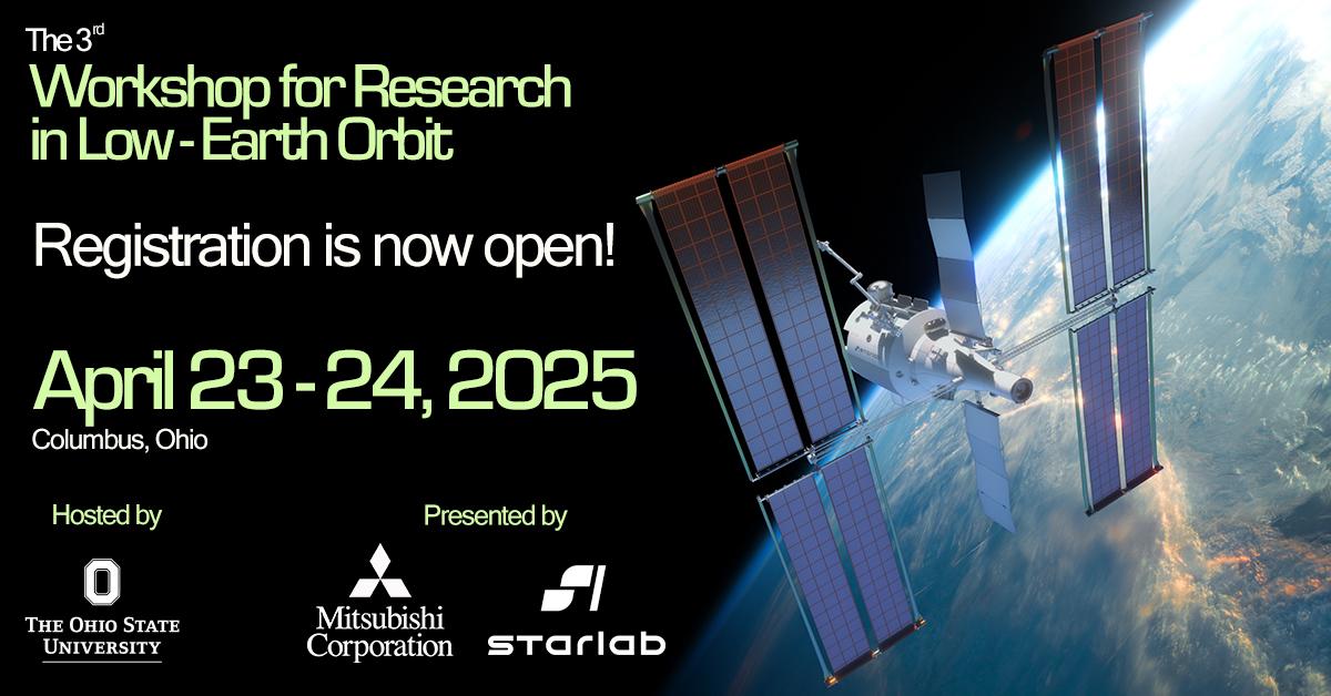 graphic depicting details of the workshop for research in LEO